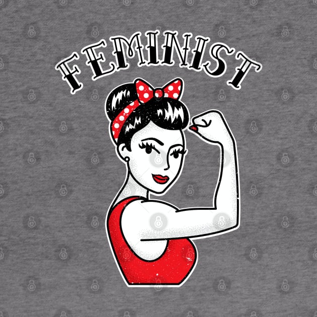 Cute Feminist Latina Rosie the Riveter Tattoo by PUFFYP